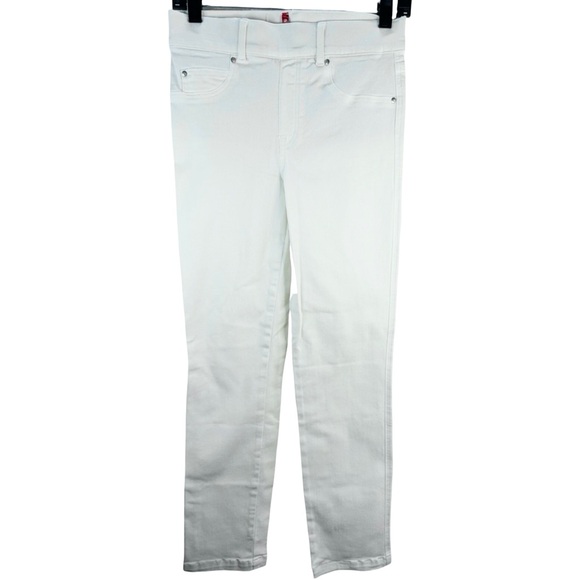 Spanx Large Petite White Pull On Jeans - Picture 2 of 9
